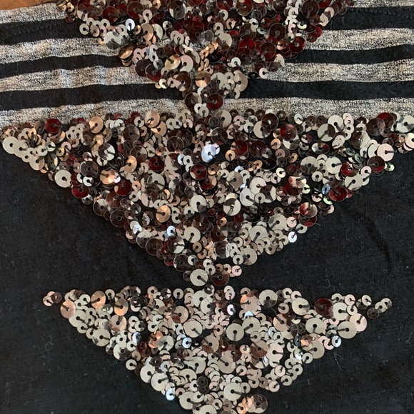 Sequin Razor Back Tank. Size small. - Picture 3 of 7